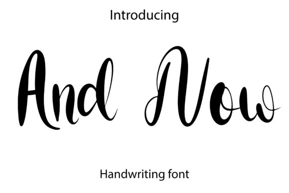 And Now Font for Web Design