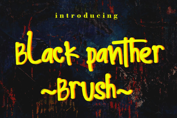 Black Panther Brush Font for Creative Campaigns