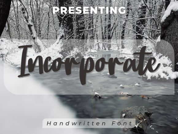 Incorporate: A Script Font for Elegant Web Design