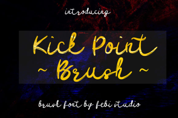 Kick Point Brush Font for Creative Projects