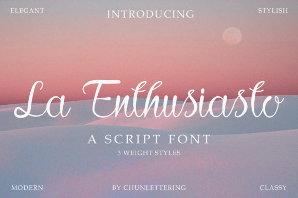 La Enthusiasto Font for Bold Branding
