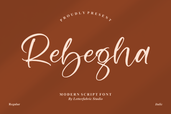 Rebegha - Modern Script Font