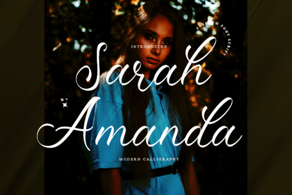 Sarah Amanda Font for Creative Projects