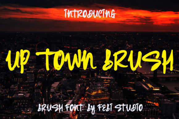 Up Town Brush: A Script Font for Elegant Design